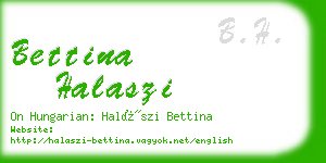 bettina halaszi business card